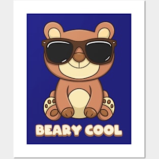 Beary Cool Bear Sunglasses Posters and Art